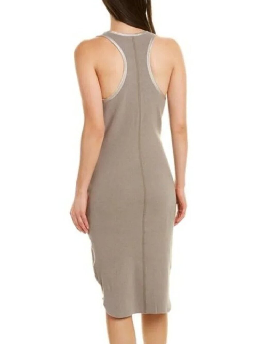 James Perse Silk Trim Ribbed Tank Dress - Like New - Picture 3 of 11